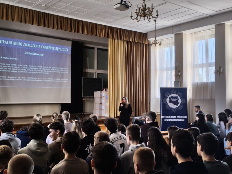 Spotkanie z przedstawicielami Centralnego Biura Zwalczania Cyberprzestępczości