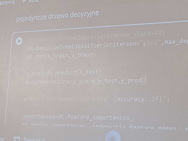 Warsztaty – sztuczna inteligencja